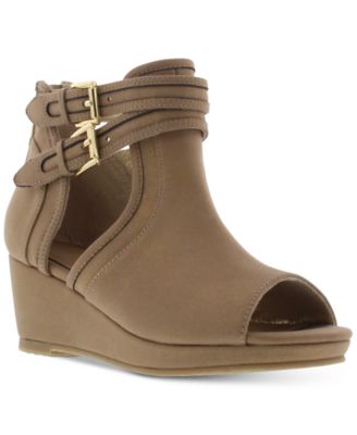 michael kors blaze leather wedge