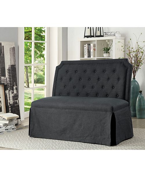 Furniture Of America Ellis Tufted Loveseat Bench Reviews