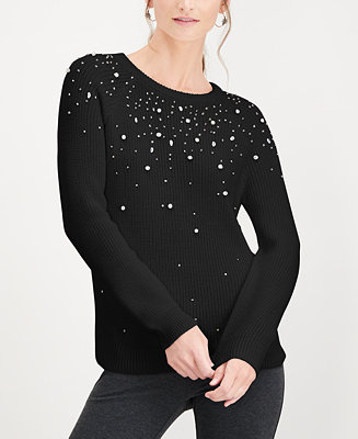 INC International Concepts I.N.C. Allover Sparkle Top, Created for Macy ...