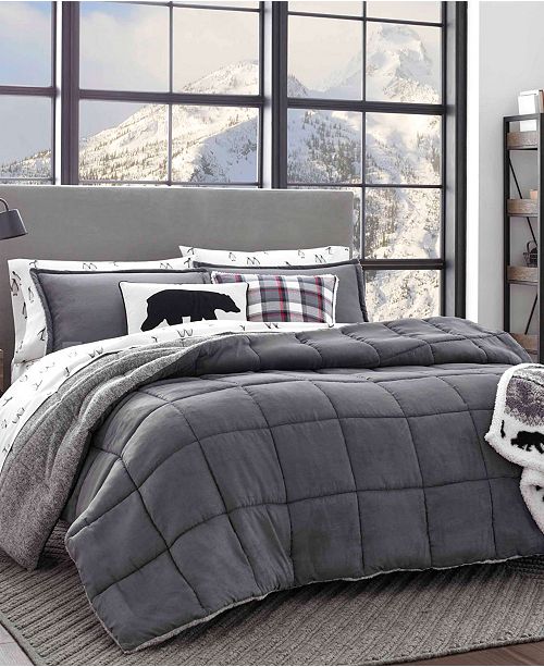 dark grey comforter set