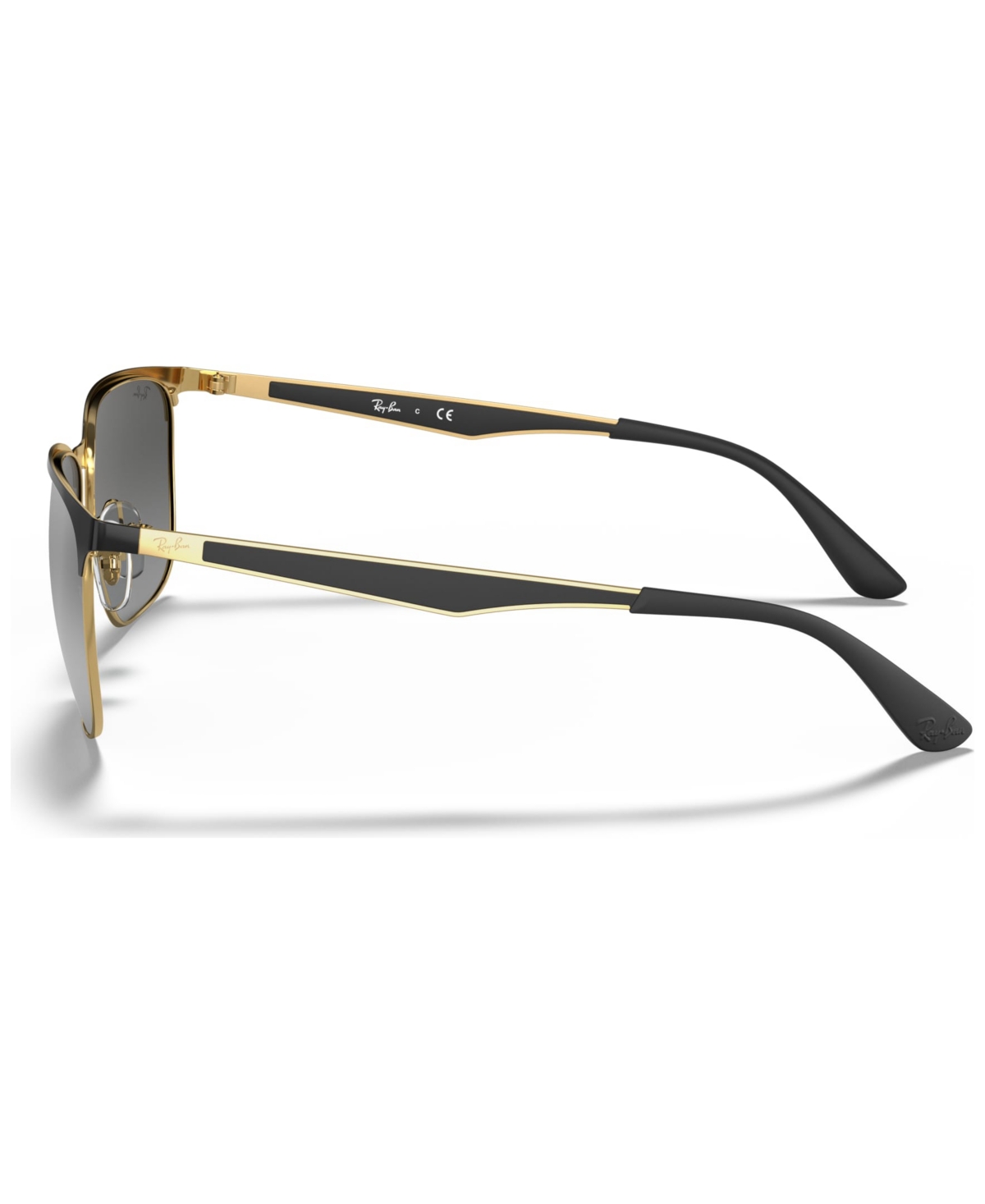 Ray Ban Ray-ban Sunglasses, Rb3569 In Gold Top Black,grey Mirror Silver Grad