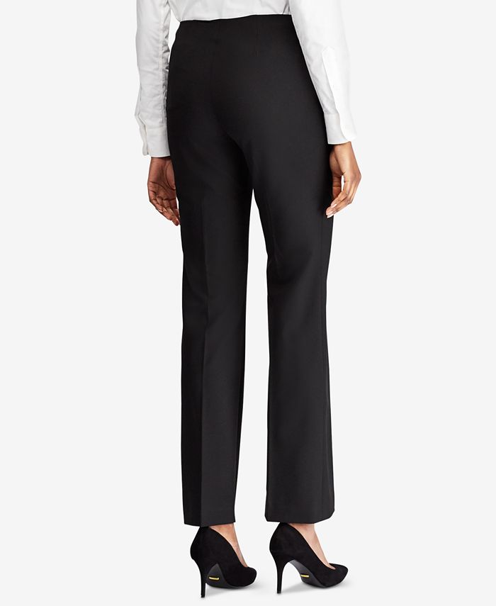 Lauren Ralph Lauren Straight Stretch Pants - Macy's
