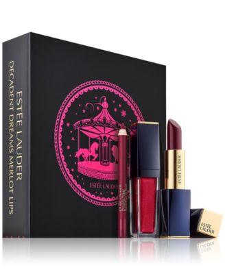 Estée Lauder - 3-Pc. Decadent Dreams Merlot Lips Gift Set