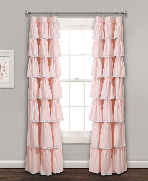 Lush Decor Lace Ruffle 52 X 84 Window Curtain Panel Reviews