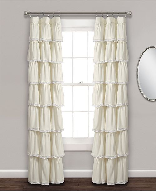 Lush Decor Lace Ruffle 52 X 84 Window Curtain Panel Reviews