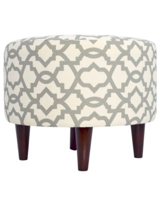 MJL Furniture Designs - Sophia Round Sheffield Upholstered Ottoman