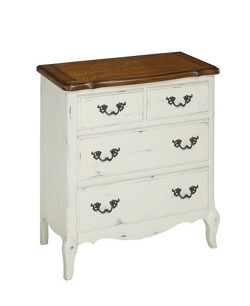 Home Styles The French Countryside Oak And Rubbed White Drawer