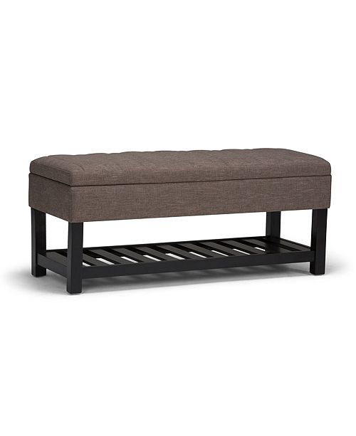 Simpli Home Memphis Storage Ottoman Reviews Furniture Macy S
