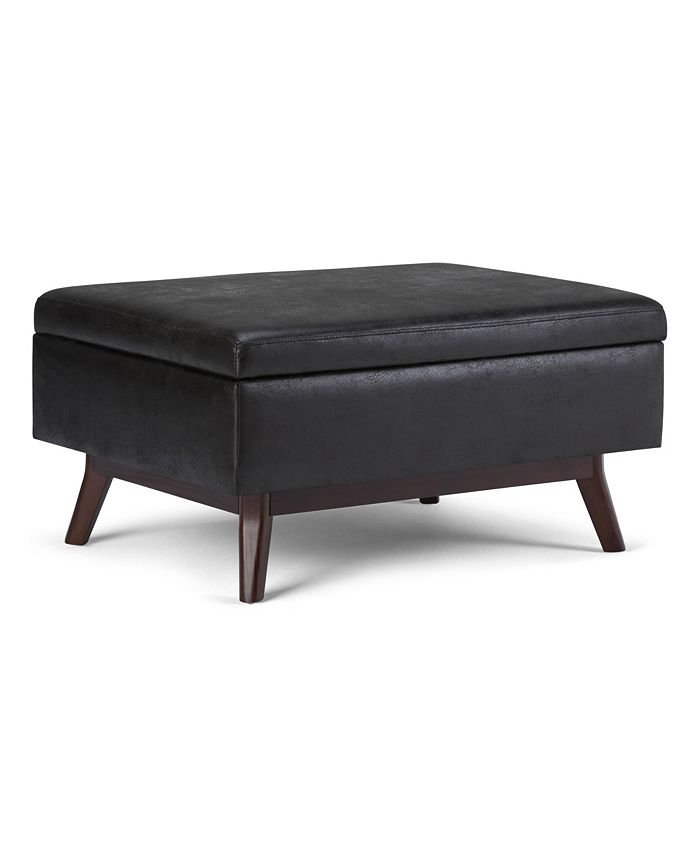 Simpli Home Owen Mid Century Modern Rectangle Coffee Table Storage ...