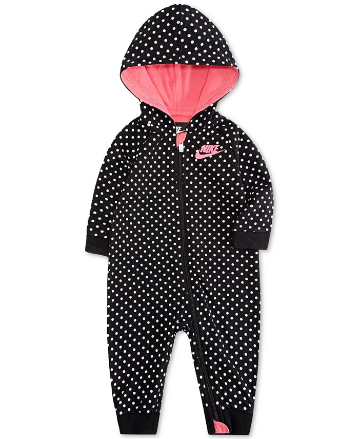 Nike Baby Girls Full-Zip Hooded Coverall & Reviews - All Baby - Kids ...