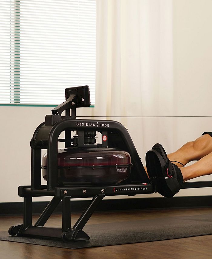 Sunny Health & Fitness Obsidian Surge 500 m Water Rowering Machine SF