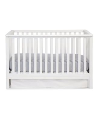 Hillcrest 4-in-1 Convertible Crib, Converts to Toddler Bed, Daybed & Full-Size Bed with 4-Position Adjustable Mattress Base