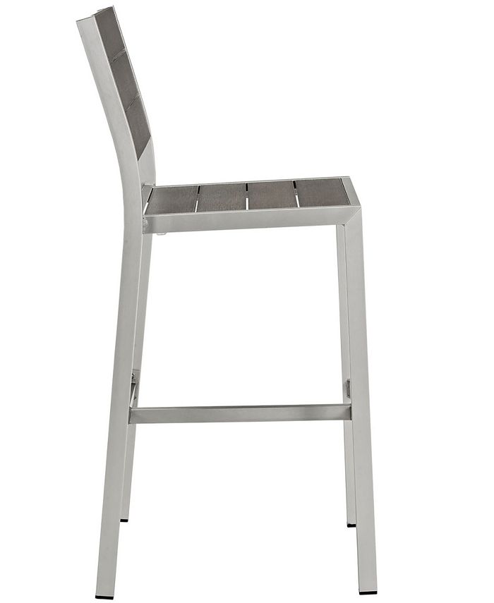 Modway Shore Outdoor Patio Aluminum Armless Bar Stool Macy's