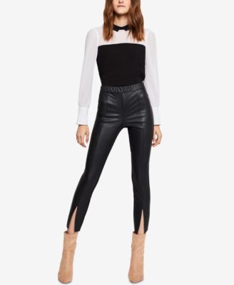BCBGeneration Split-Front Faux-Leather 