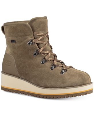 ugg leather lace up boots