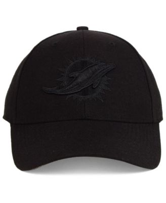 Miami Dolphins Black & Black MVP Strapback Cap