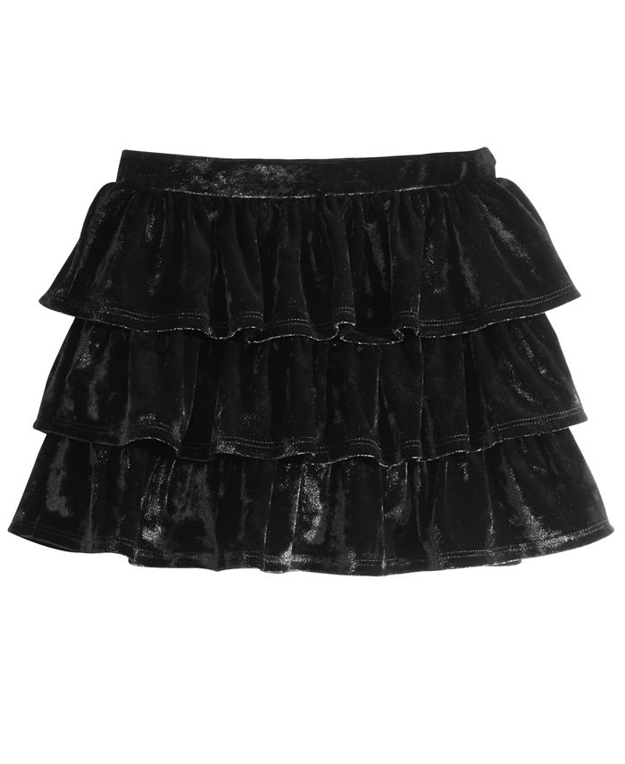 Epic Threads Little Girls Tiered Velvet Skirt, Created for Macy's - Macy's