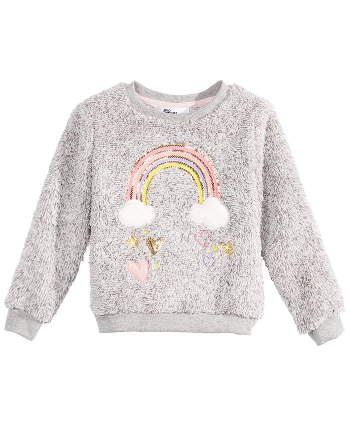 Epic Threads Little Girls Rainbow-Print Sweatshirt, Created for Macy's ...