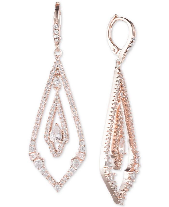 Jenny Packham Pavé Chandelier Earrings Macy's