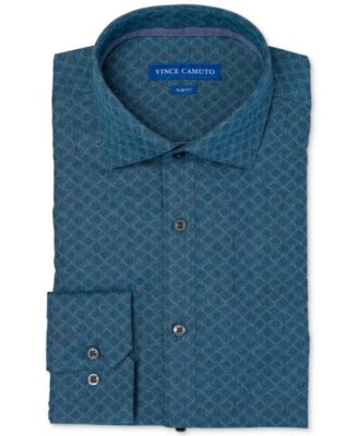 green emerald velvet dress Vince Camuto Men's Slim Fit Spread Collar Fashion Dress Shirt, Grape  Diamond Dobby, 16