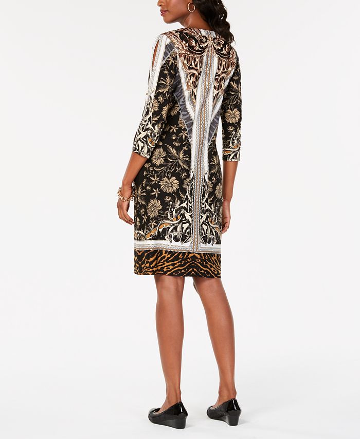 JM Collection Chain LaceUp Sheath Dress, Created for Macy's Macy's