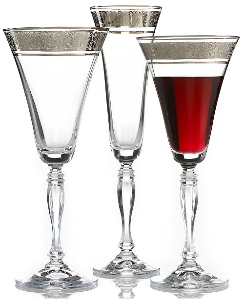 Mikasa Stemware, Parchment Platinum Collection Glassware & Drinkware