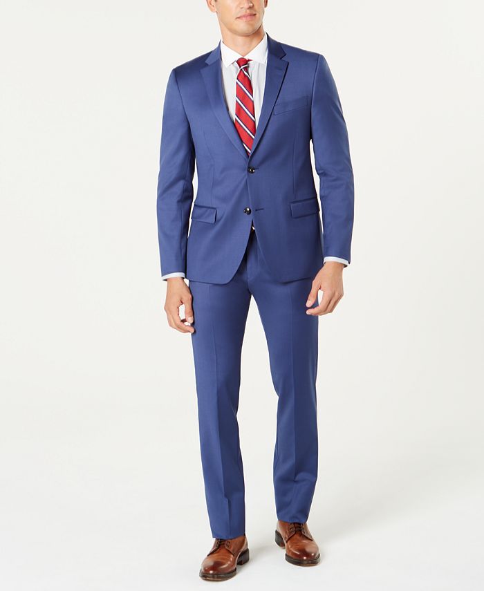 Tommy Hilfiger Slim-Fit TH Flex Wool Suit - Macy's
