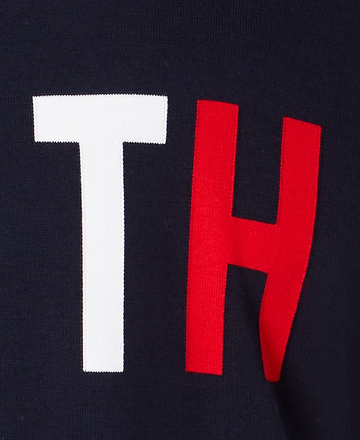 Tommy Hilfiger Men's Clodfetter Colorblocked Logo Sweater, Created for ...