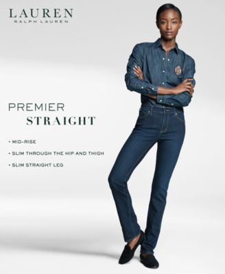 lauren ralph lauren premier straight ankle jeans