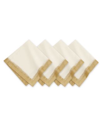 Villeroy & Boch - Metallic Brushstroke Napkin 4 Pc Set