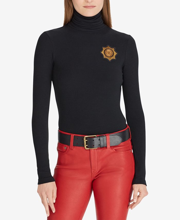 Polo Ralph Lauren Crest Turtleneck Sweater - Macy's