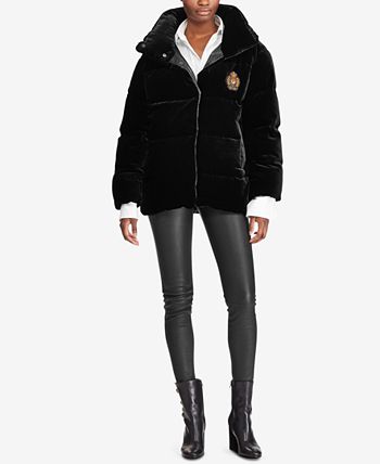 Ralph lauren velvet down jacket 2025