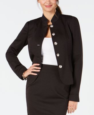 mandarin collar blazer womens