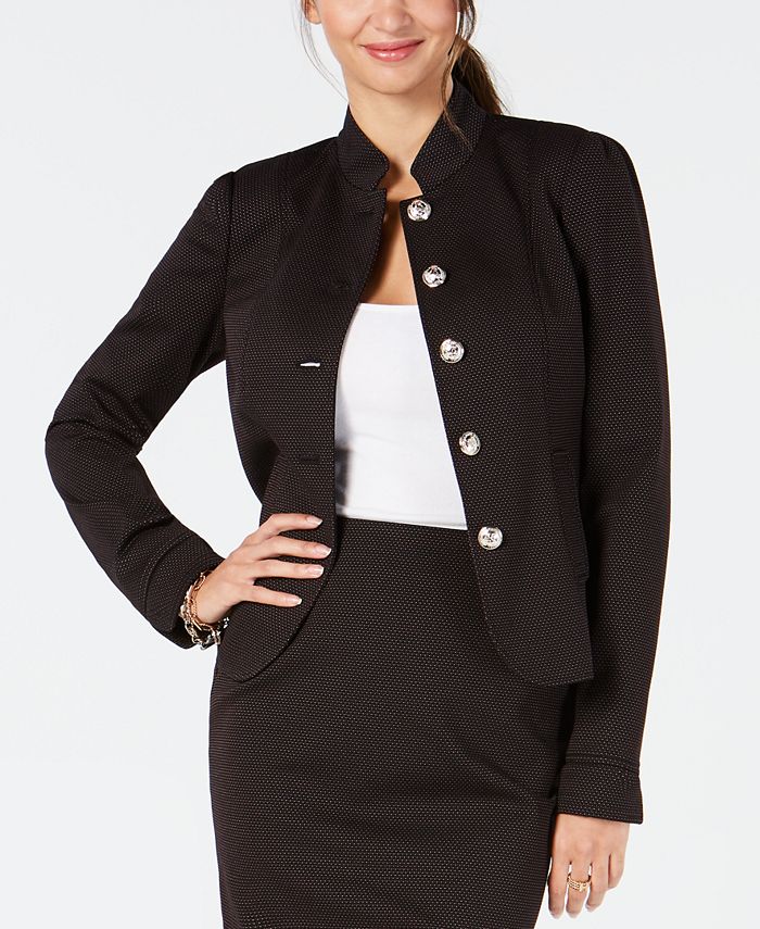 Tommy Hilfiger Button Front Mandarin Collar Jacket Macy s