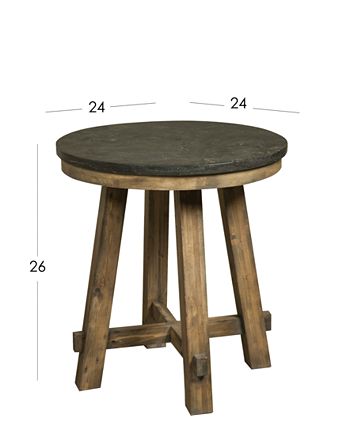 Furniture - Breslin Bluestone Round End Table