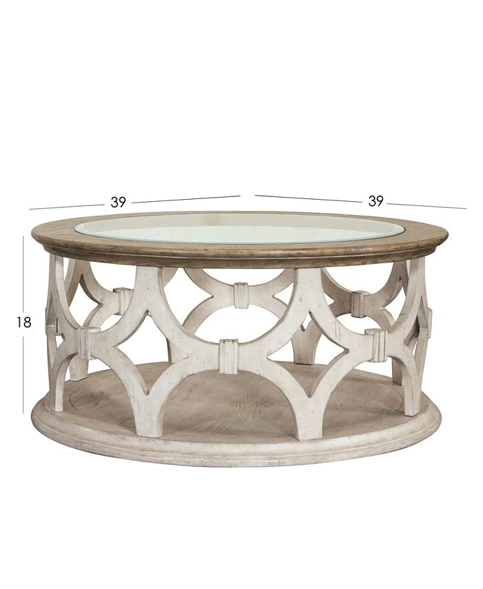 Furniture Hadley Round Coffee Table - Macy's