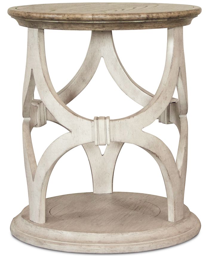 Furniture Hadley Round Side Table & Reviews Furniture Macy's