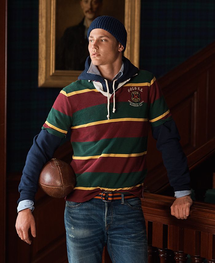 Polo Ralph Lauren Men's Classic Fit Cotton Rugby Shirt - Macy's