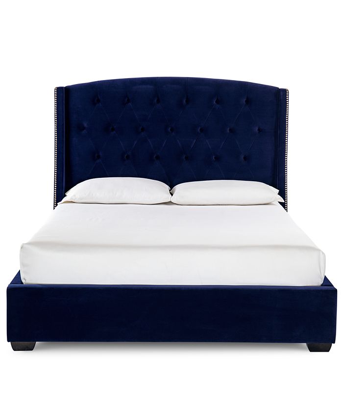Furniture Closeout! Zoe Upholstered Queen Bed, Created for Macy's Macy's
