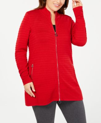 plus size zip up sweaters