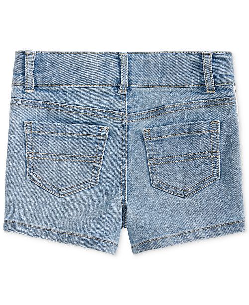 Epic Threads Little Girls LaceTrim Denim Shorts, Created for Macy's