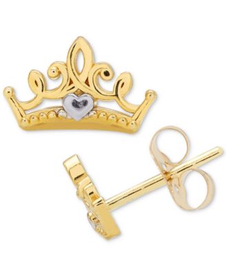 disney crown earrings