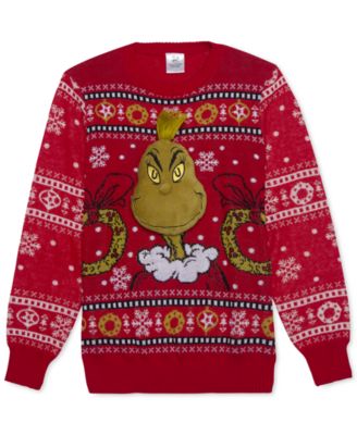 Men's grinch sweater best sale