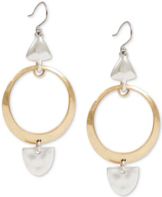 Lucky Brand - Two-Tone Sculptural Drop Earrings