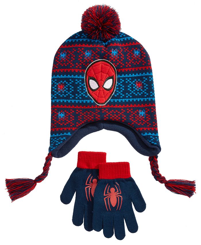 Spider-Man Big Boys 2-Pc. Hat & Gloves Set - Macy's