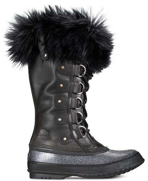 sorel joan of arctic lux black