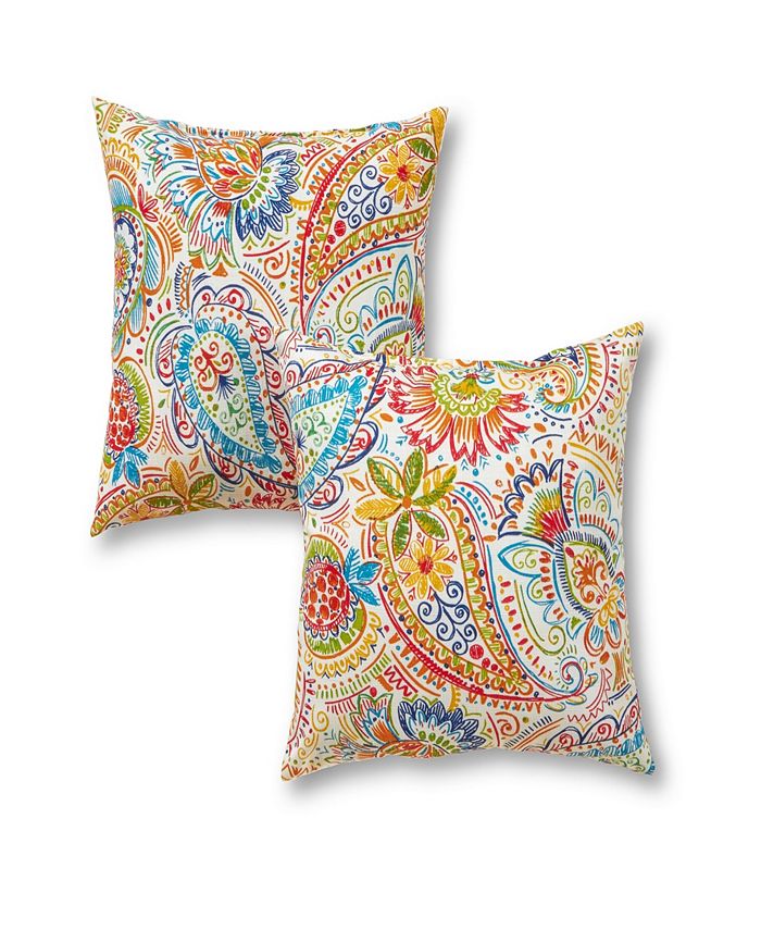 Greendale Home Fashions Set of 2 Outdoor Accent Pillows & Reviews ...