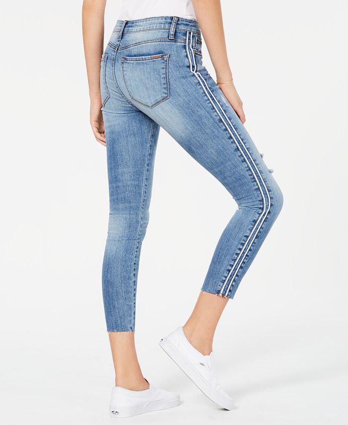 STS Blue Emma Cropped Side-Stripe Skinny Jeans - Macy's