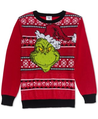 Macy's grinch sweater hotsell