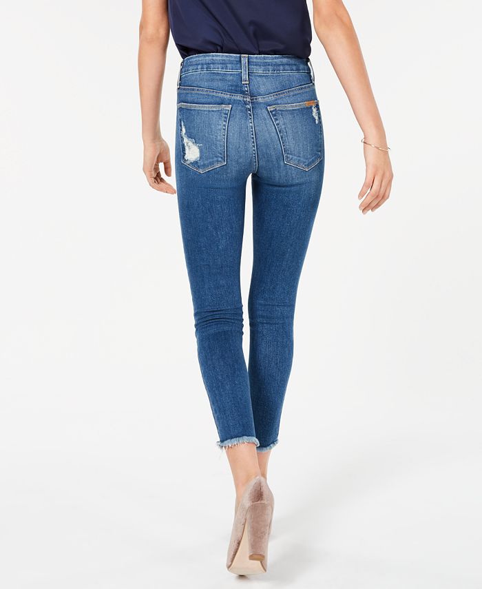 Joe's Jeans HighRise Distressed Skinny Crop Jeans Macy's